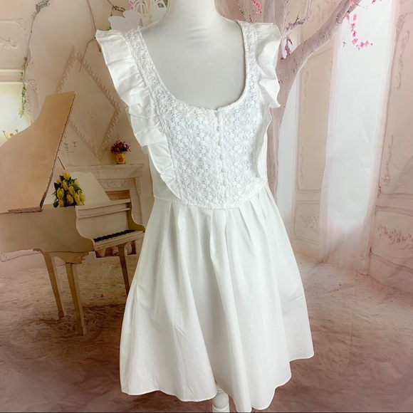 Free People Half Moon Embroidered Mini Dress - Picture 5 of 11